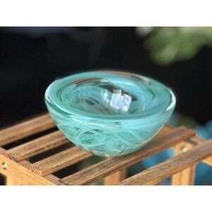 Kosta Boda Atoll Bowl Series 7in Anna Ehrner Design Large Turquoise